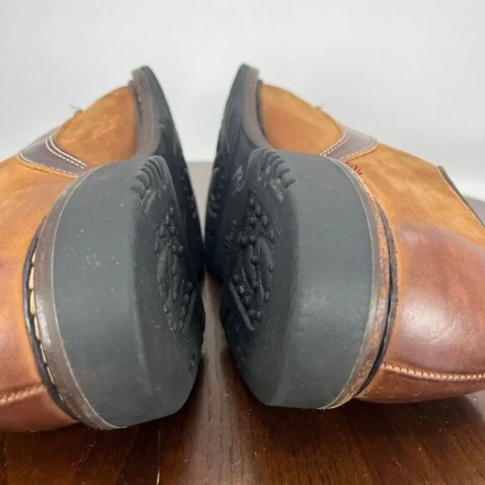 Allen Edmonds Berkshire Shoes Men's 7.5D Brown Leather Distressed Oxford‎ Dress